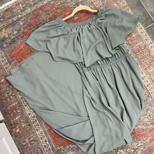 Sage Show me your MuMu Maxi Dress Womens XL